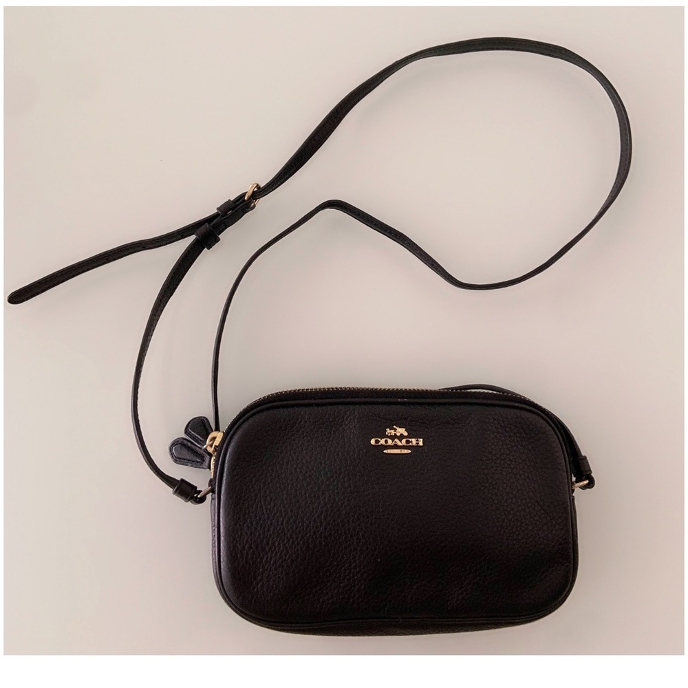 Coach Black Crossbody Bag with Gold Hardware